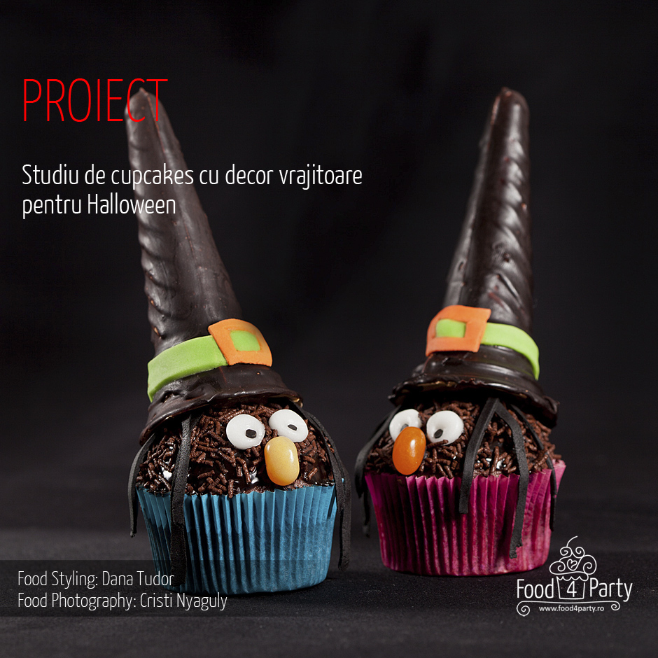 Cupcakes Halloween vrajitoare