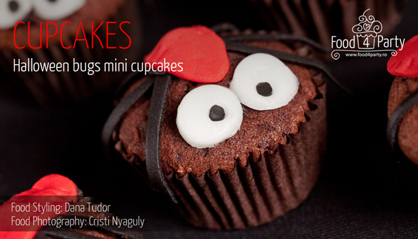 Halloween Bugs Mini Cupcakes