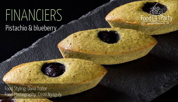 Financiers Pistachio Blueberry