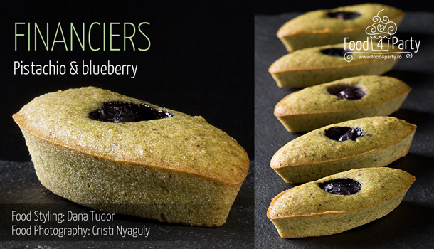 Financiers Pistachio Blueberry