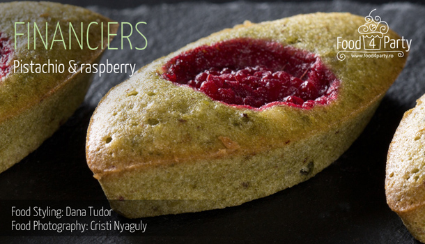 Financiers Pistachio Raspberry