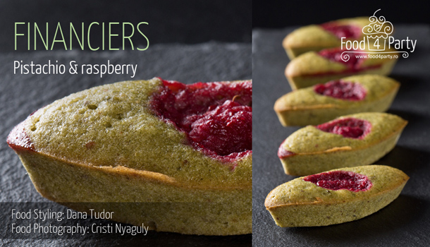 Financiers Pistachio Raspberry